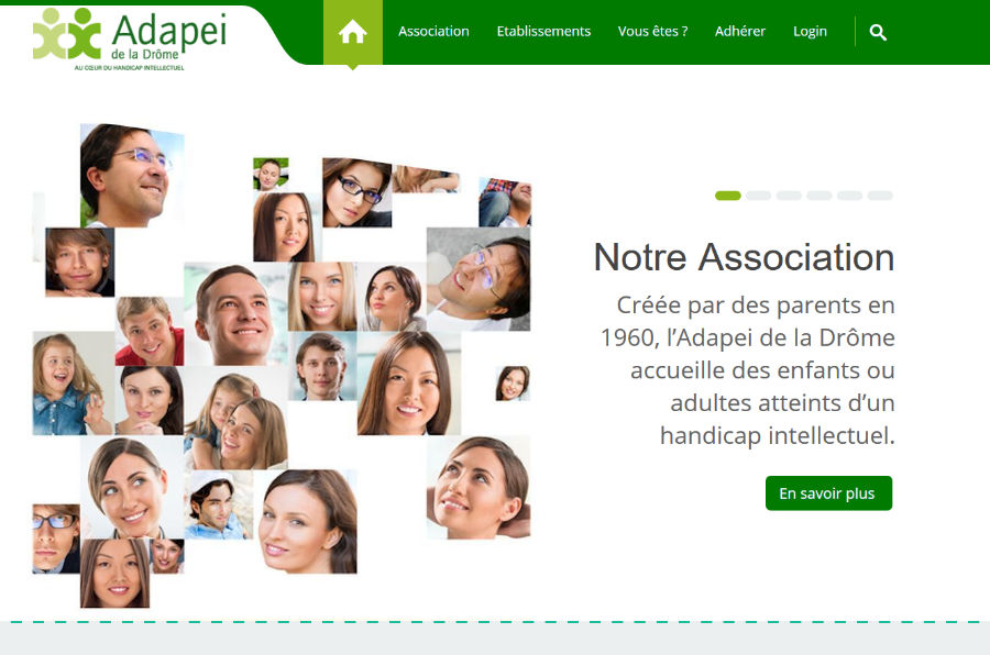 Site Internet de l'Adapei de la Drôme