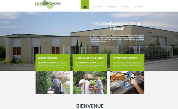 Site Internet des Compagnons de la Drôme