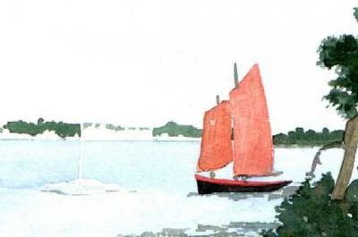 Aquarelles de diverses régions de France