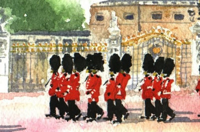 Croquis d'aquarelle de Londres