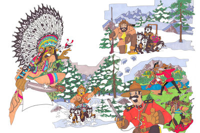 Personnages et scénes de BD